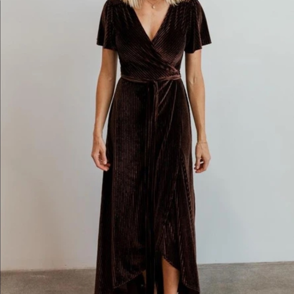 Baltic Born Ribbed Velvet Maxi